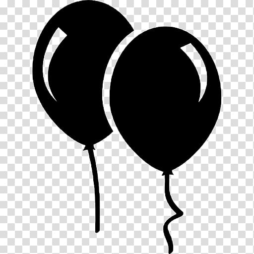 Balloon Black and white , balloon transparent background PNG clipart