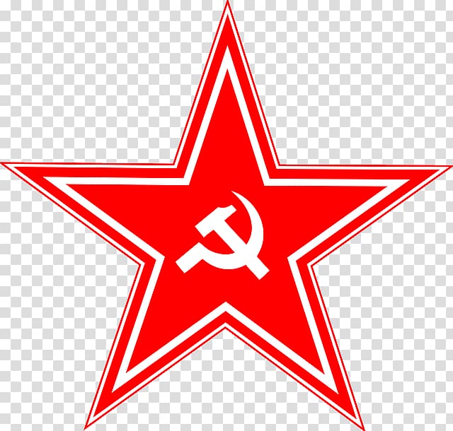 red star illustration, Soviet Union Hammer and sickle Russian Revolution , red star logo transparent background PNG clipart