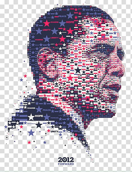 United States Visual arts Design for Obama Graphic design Barack Obama presidential campaign, 2012, Obama Avatar transparent background PNG clipart