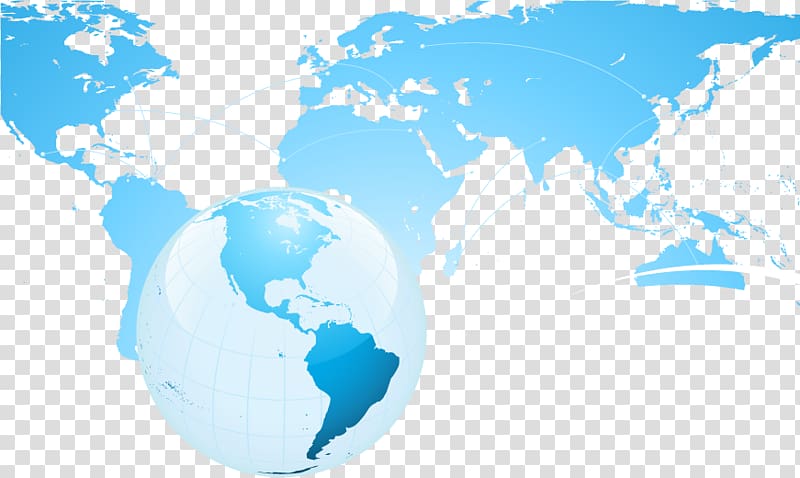 Earth World map Globe, Blue Earth transparent background PNG clipart