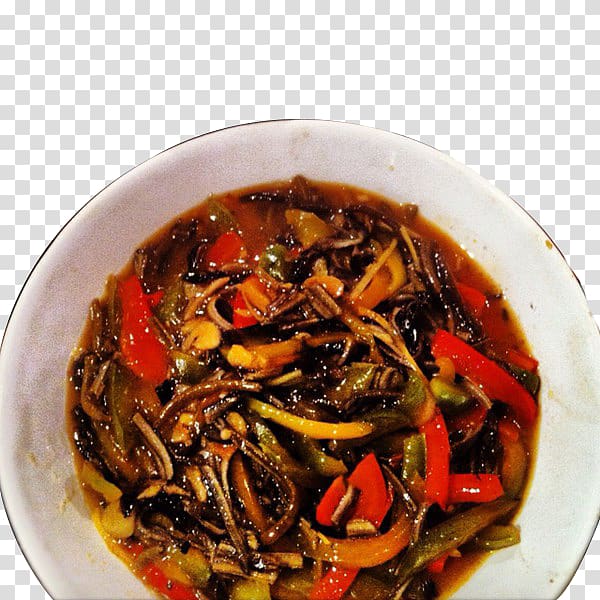 Curry Chinese cuisine Romeritos Capsicum annuum, Red pepper stir-fried eel transparent background PNG clipart