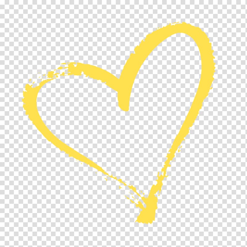 Yellow Heart Red , heart transparent background PNG clipart