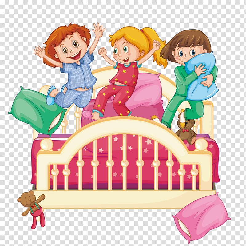 Pillow fight Sleepover , pillow fight transparent background PNG clipart