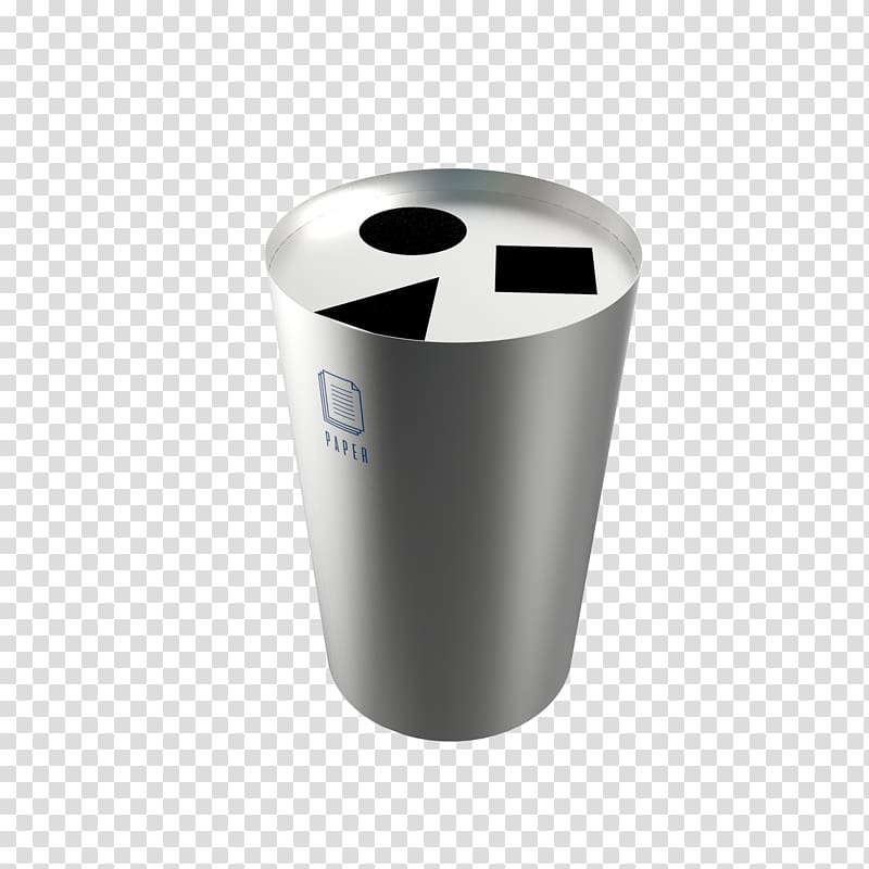 Recycling bin Rubbish Bins & Waste Paper Baskets Stainless steel, garbage collection station transparent background PNG clipart