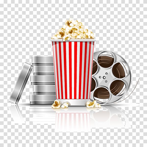 popcorn and film maker illustration, Popcorn San Juan Playa Cinematography Film, Movies and popcorn transparent background PNG clipart