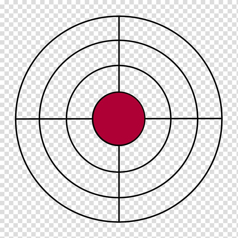 black and red target art, Shooting target Bullseye BB gun Sight, Shooting gun target target aiming circle transparent background PNG clipart