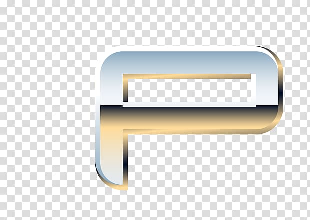 Metal Letter Numerical digit, Metallic letter P transparent background PNG clipart