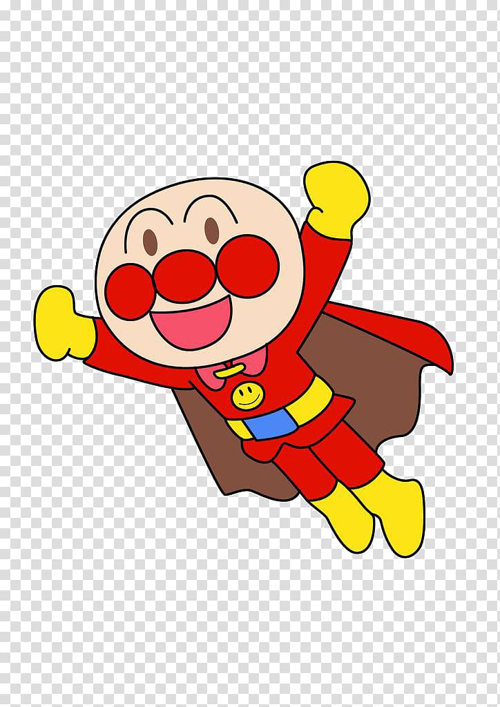 Japan Anpanman Tmall Toothpaste Lion Corporation, Cartoon bread superman transparent background PNG clipart