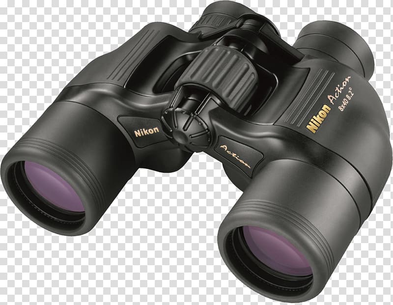 Binoculars Porro prism Ultra wide angle lens Wide-angle lens Nikon, Binocular transparent background PNG clipart