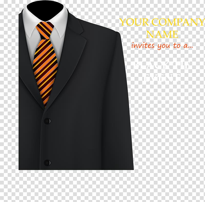 T-shirt Suit Blazer Necktie, Black suit transparent background PNG clipart