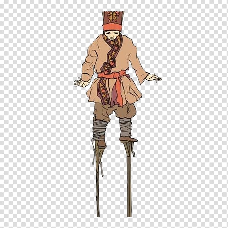 Stilts , Stumbling on the man transparent background PNG clipart