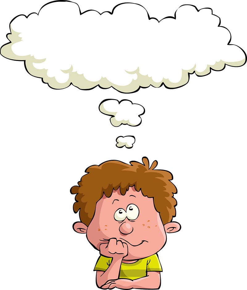 Little Boy Thinking Clipart Clipart Images