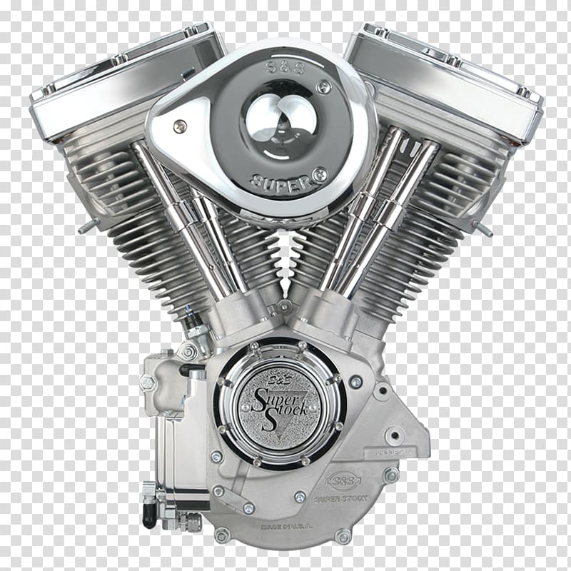 Harley-Davidson Evolution engine S&S Cycle Motorcycle, motorbike transparent background PNG clipart