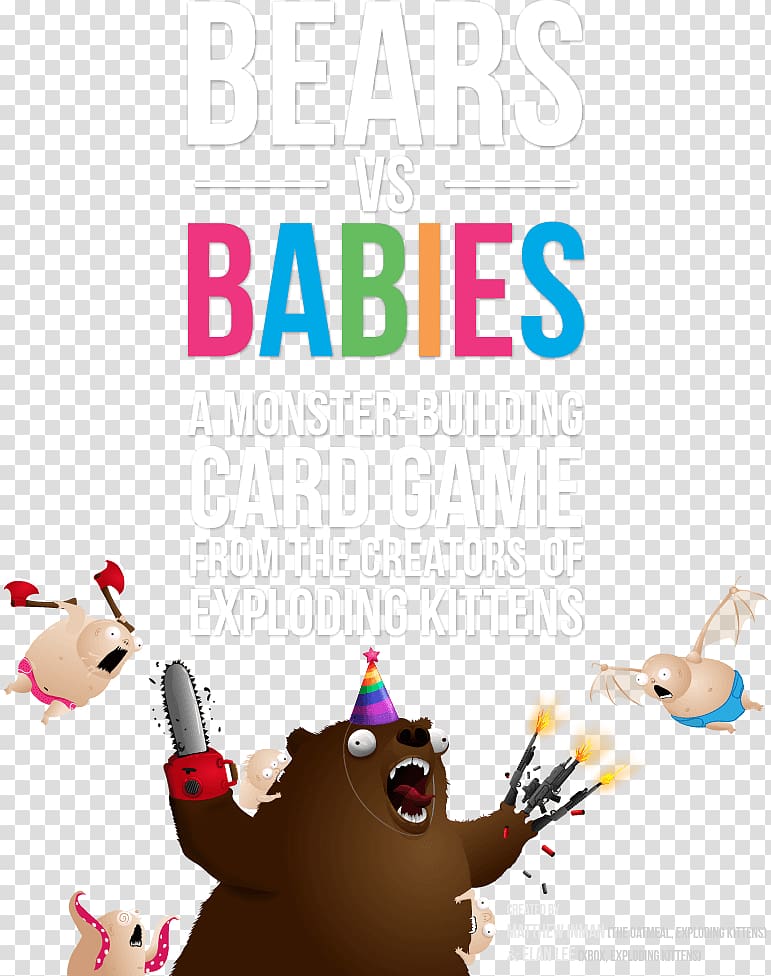 Bears vs. Babies Exploding Kittens Game Common Admission Test (CAT) · 2018, bear transparent background PNG clipart