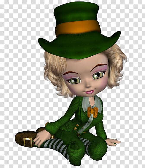 Saint Patrick's Day Doll 17 March Figurine, doll transparent background PNG clipart