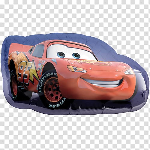 Lightning McQueen Mylar balloon Cars Mater, Mcqueen transparent background PNG clipart