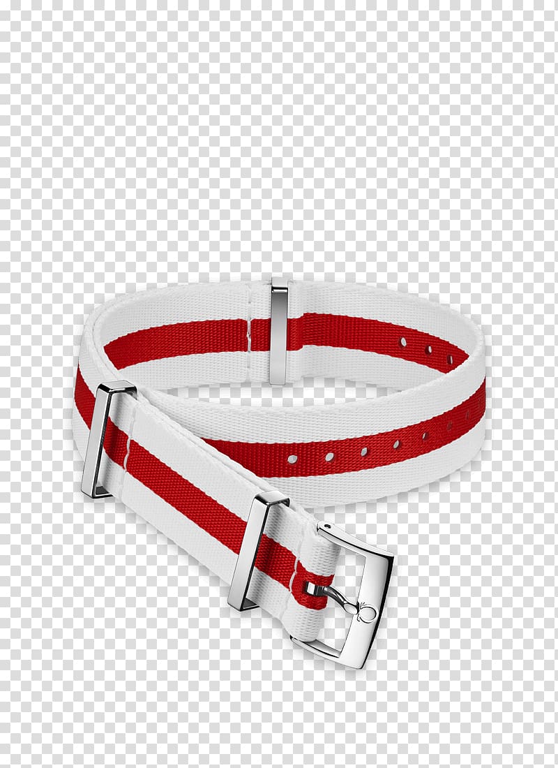 Watch strap Omega SA Bracelet Watch strap, red white stripes transparent background PNG clipart