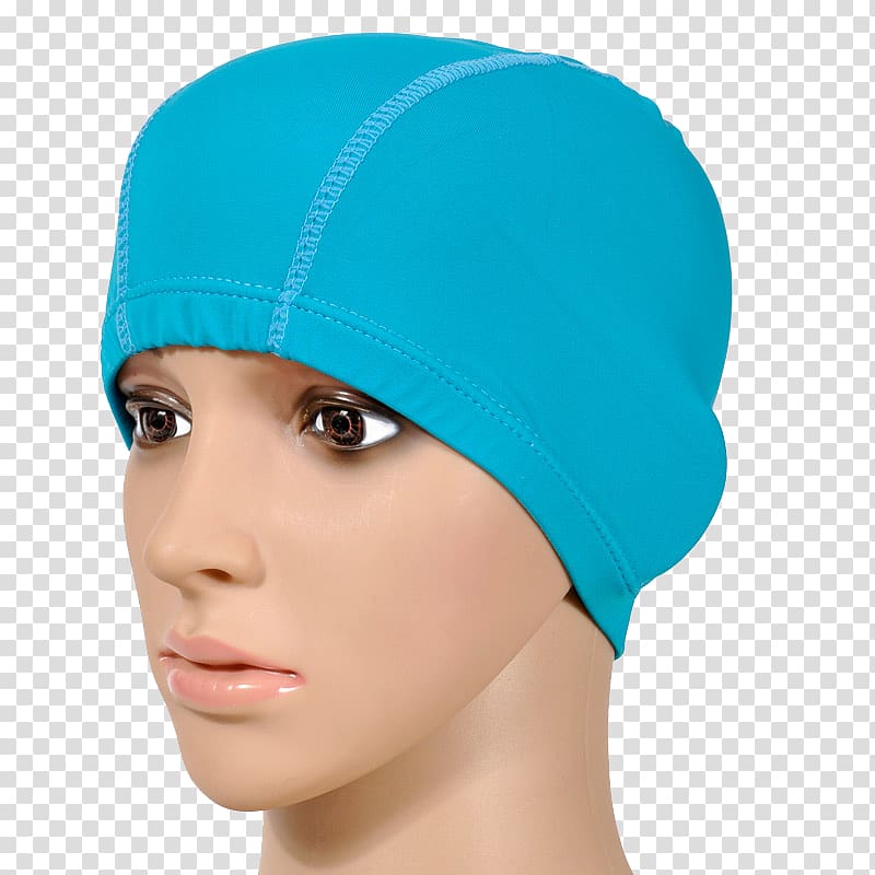 Beanie Swim cap Knit cap Swimming, Model swimming cap transparent background PNG clipart