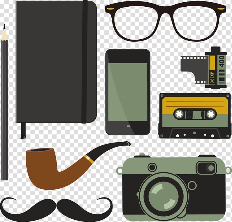 Icon, pipe beard glasses transparent background PNG clipart