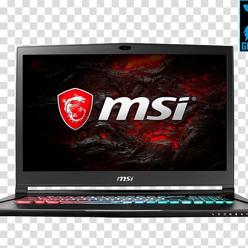 Laptop Mac Book Pro MSI GS73VR Stealth Pro Kaby Lake, Laptop transparent background PNG clipart