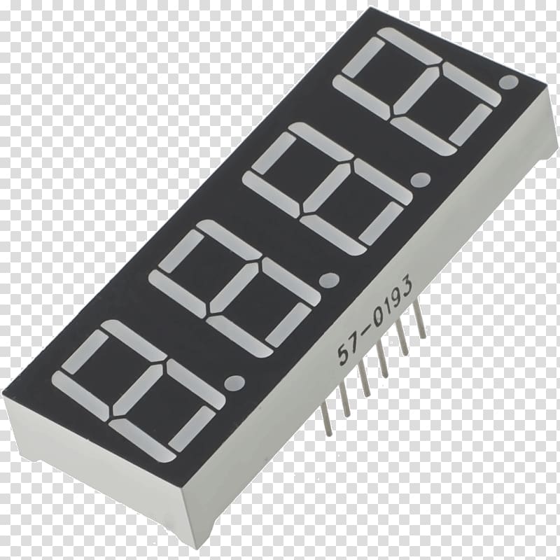 Seven-segment display LED display Light-emitting diode Display device Cathode, others transparent background PNG clipart