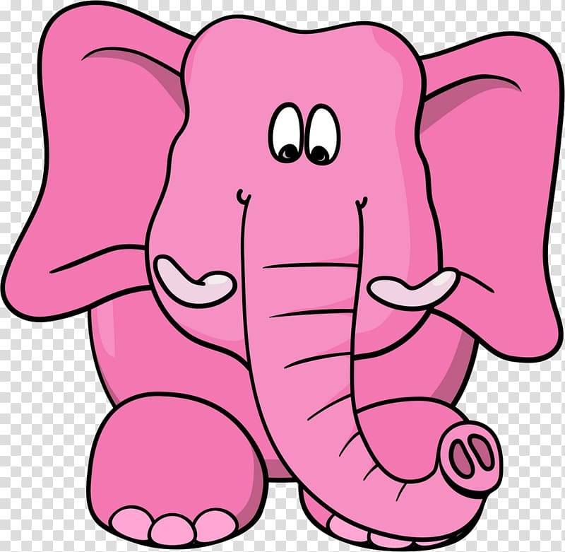 Cartoon Seeing pink elephants Drawing , pink cartoon transparent background PNG clipart