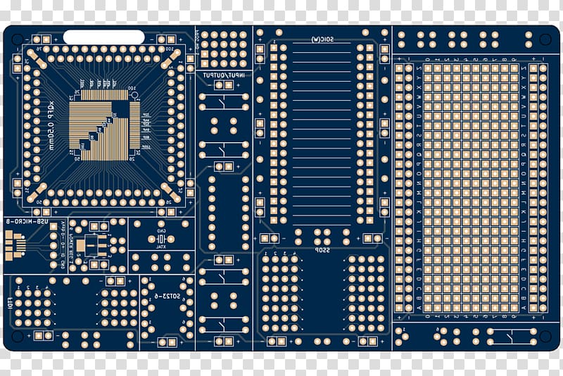 Microcontroller Prototype Electronics Surface-mount technology Printed circuit board, broken board transparent background PNG clipart