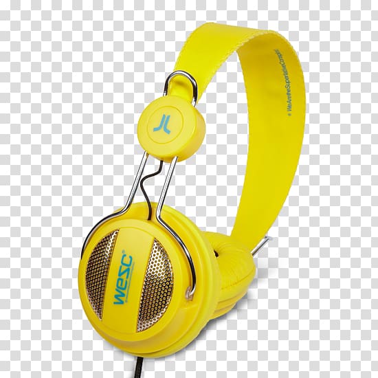 Headphones Audio WESC, vibrant transparent background PNG clipart