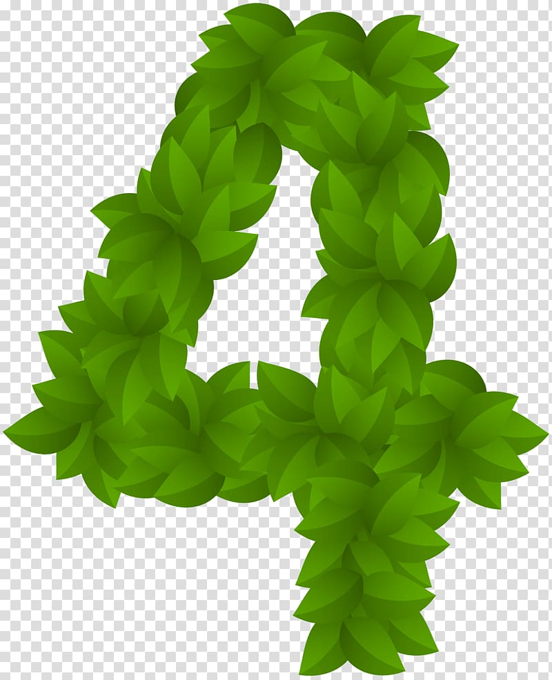 Printing Number Green , green lotus leaf transparent background PNG clipart