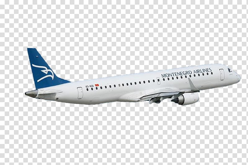 white and blue Montenegro Airlines airplane, Airplane Airbus Aircraft Boeing C-40 Clipper Air travel, aeroplane transparent background PNG clipart