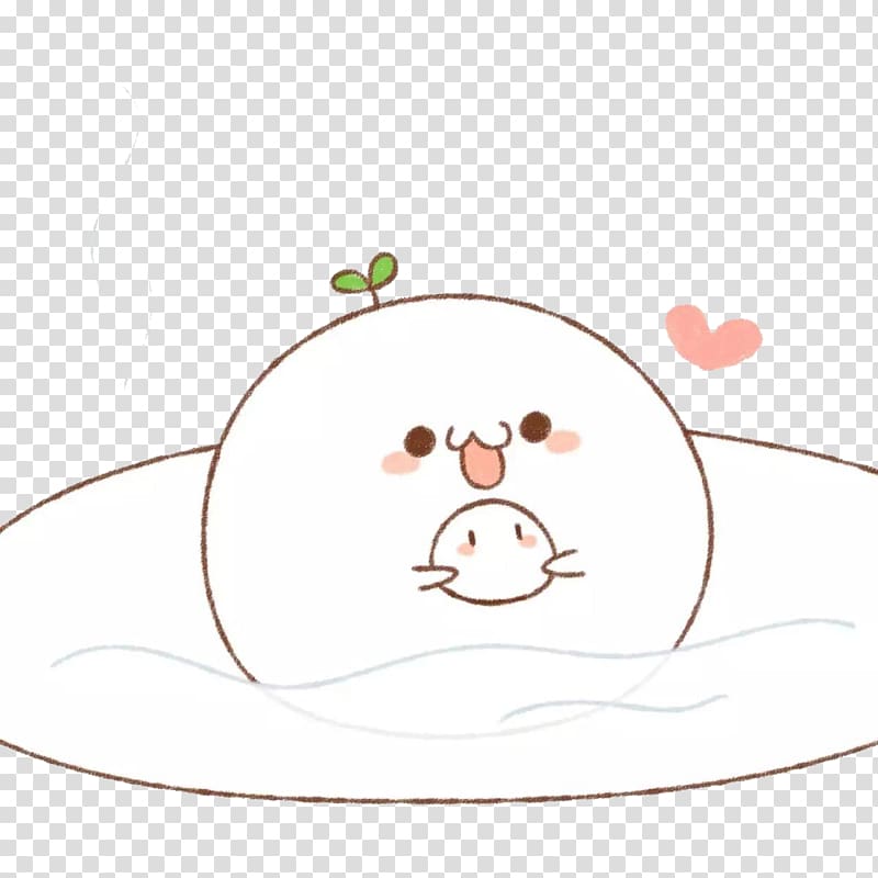 Dango Cuteness , Happy cute long grass dumpling transparent background PNG clipart