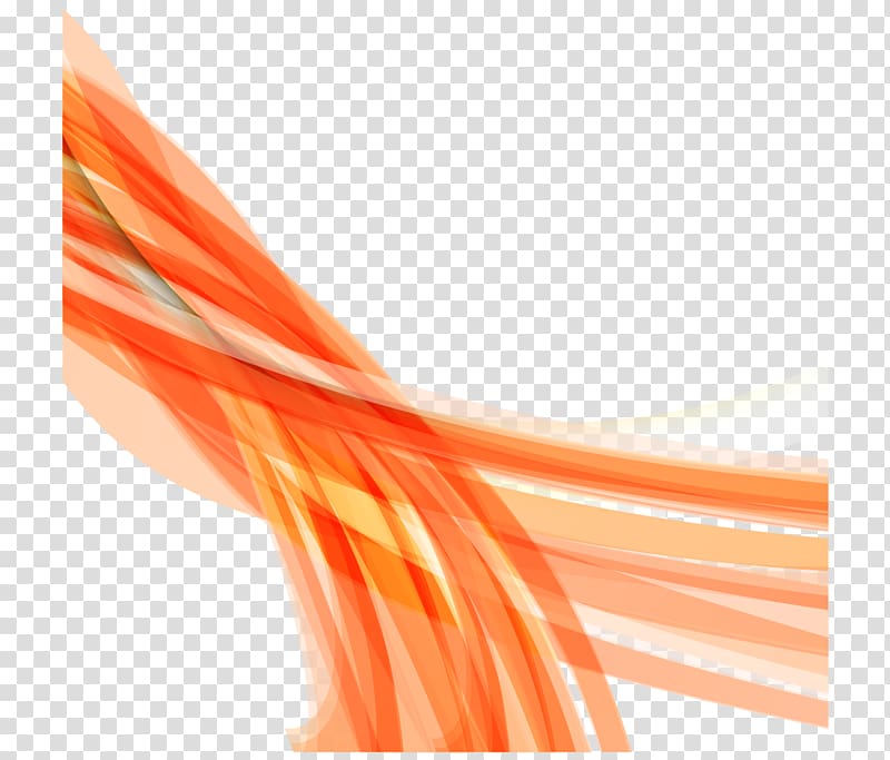 orange yarn illustration, Euclidean Abstraction Line Orange, cool abstract orange gradient lines transparent background PNG clipart