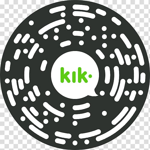 Kik Messenger QR code Instant messaging Chatbot Messaging apps, KANYE transparent background PNG clipart