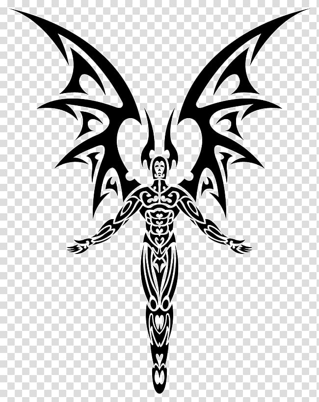 Sleeve tattoo Demon Angel Devil, demon transparent background PNG clipart