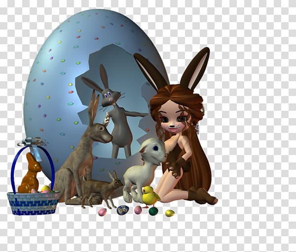 Easter Bunny Rabbit , A bunny girl transparent background PNG clipart