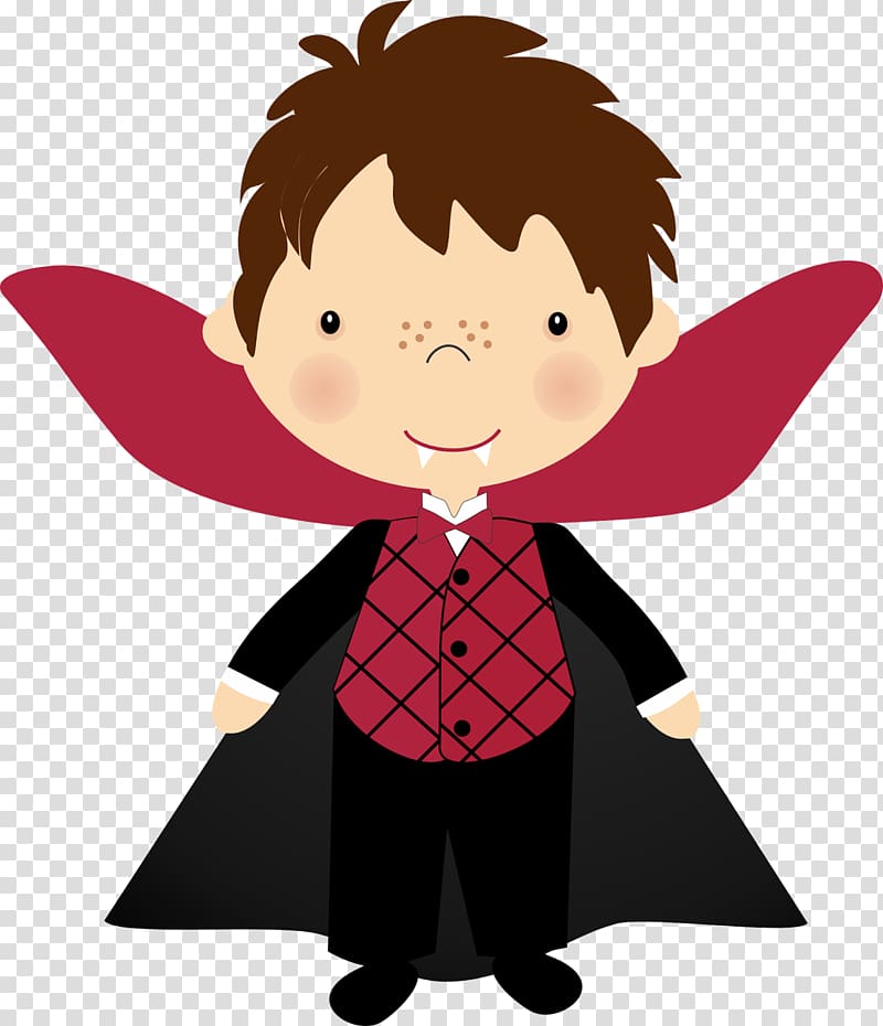Drawing Vampire Child , halloween material transparent background PNG clipart
