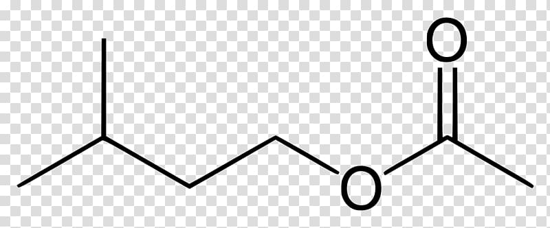 Isoamyl acetate sec-Amyl acetate Skeletal formula, others transparent background PNG clipart