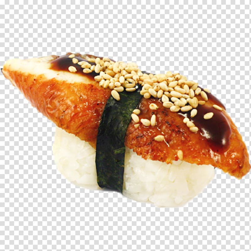 Onigiri Sushi California roll Gimbap Spam musubi, Sushi transparent background PNG clipart