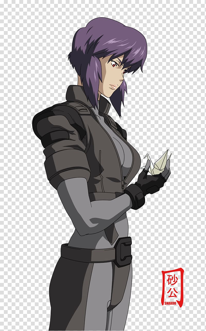 Motoko Kusanagi Ghost in the Shell Batou Togusa Anime, shelled transparent background PNG clipart