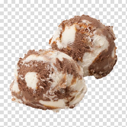 Ice cream Chocolate truffle Tartufo Praline Chocolate balls, ice cream transparent background PNG clipart