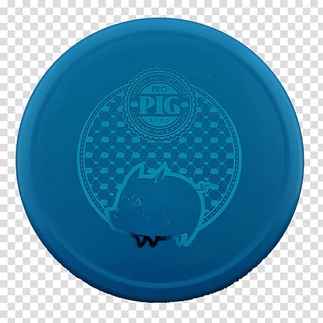 Innova Turquoise Pig Disc Golf Color, Putt Putt transparent background PNG clipart