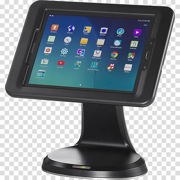 Samsung Galaxy Tab series Display device Kiosk software TabletKiosk, low profile transparent background PNG clipart