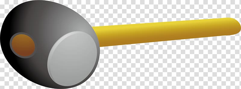 Technology Yellow Megaphone, Rubber hammer material transparent background PNG clipart