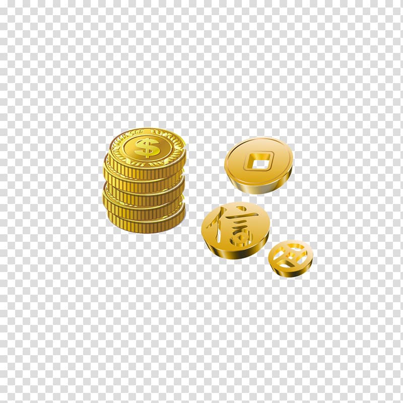 Gold coin Mining, Free gold digging transparent background PNG clipart