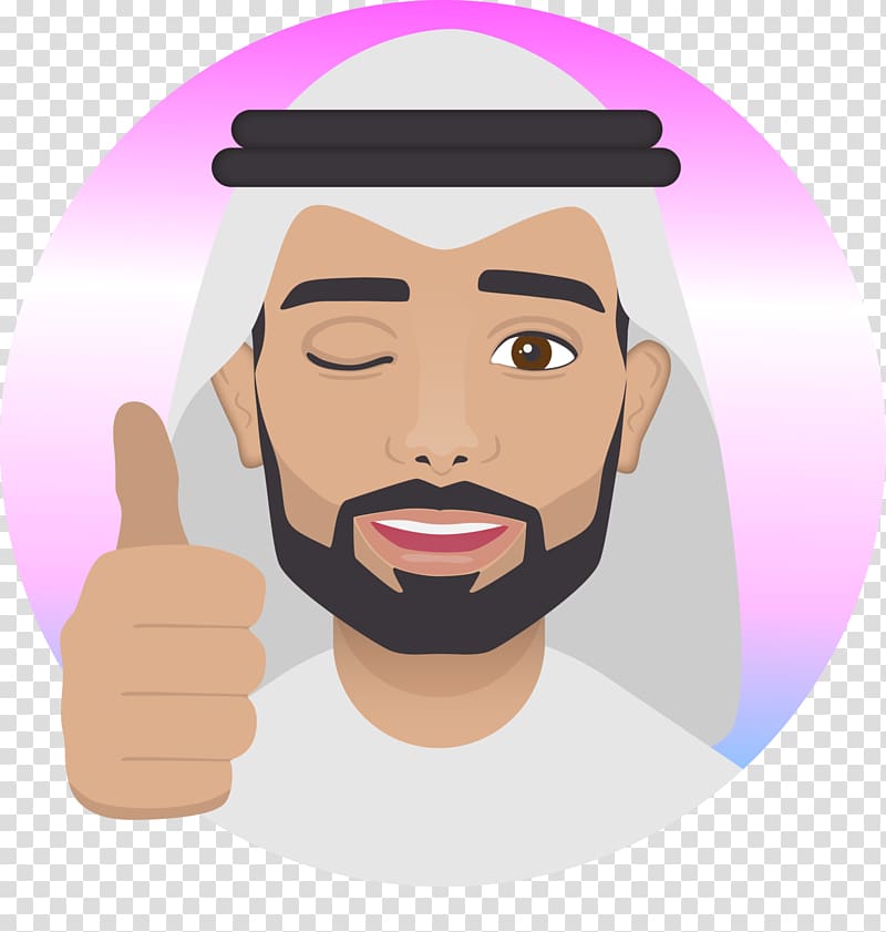 Arab world Emoji Arabian Peninsula Arabs Sticker, Emoji transparent background PNG clipart