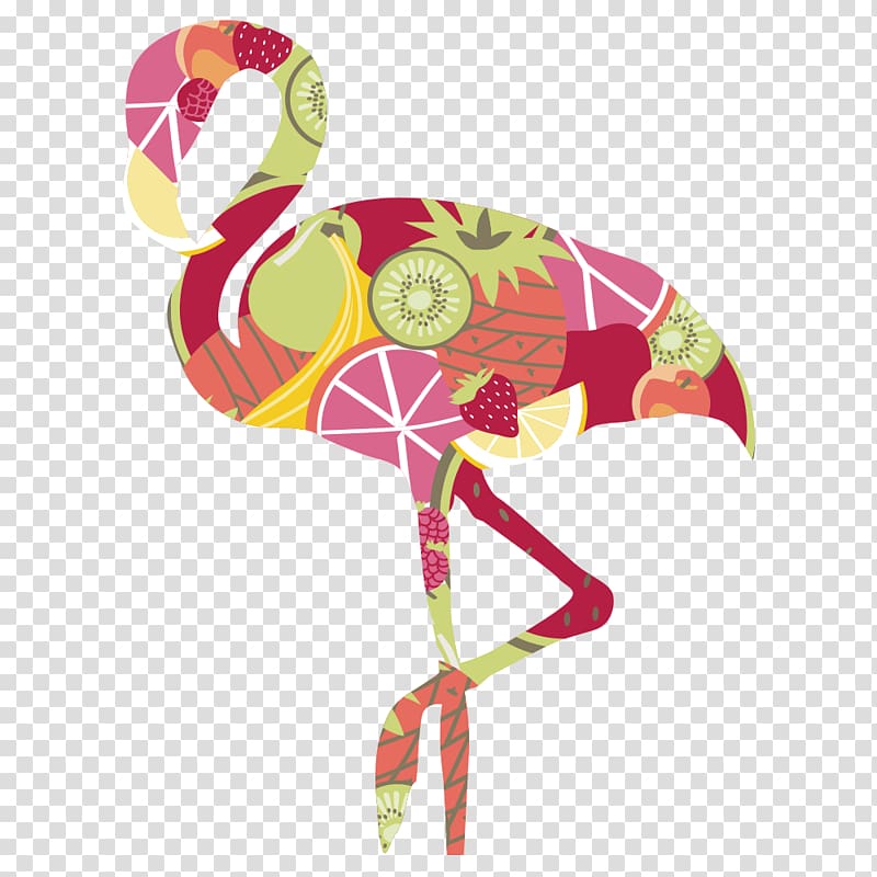 Flamingos Bird Euclidean , Cartoon Ostrich transparent background PNG clipart