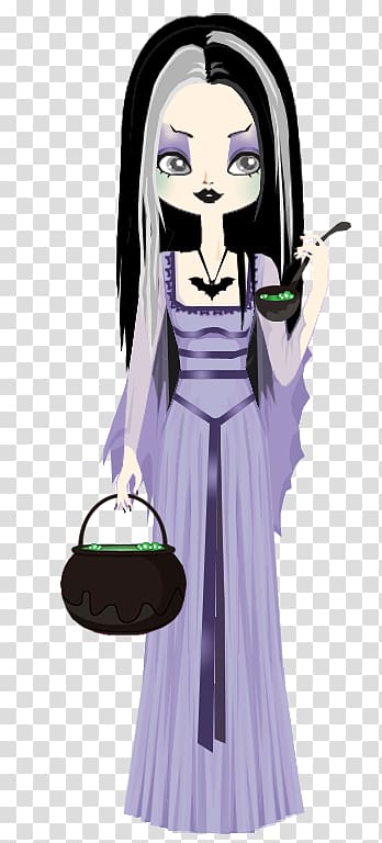 Lily Munster Morticia Addams Herman Munster Frankenstein Illustration, victorian witch doll transparent background PNG clipart