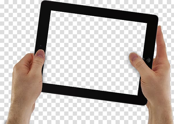 person holding iPad, iPad 3 Digital data, Play iPad transparent background PNG clipart