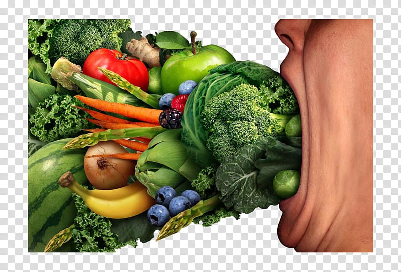 Eating Healthy diet Fruit, Mouth to eat vegetables transparent background PNG clipart