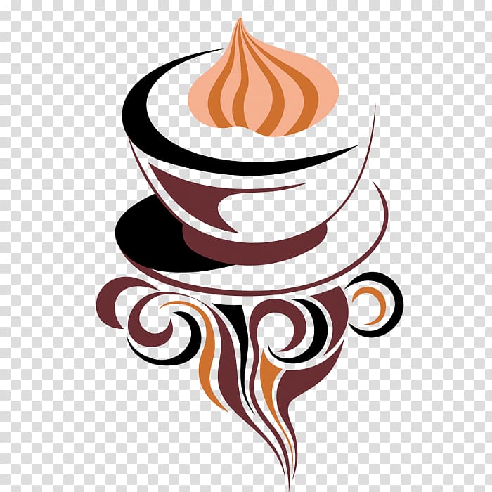 Instant coffee Cappuccino Cafe Coffee cup, Hand painted coffee cup transparent background PNG clipart